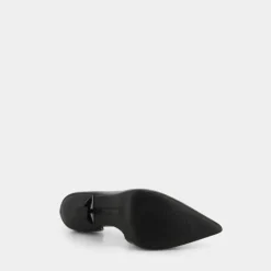 PATENT- DECOLLET&Egrave; BLACK PATENT DAMZIL