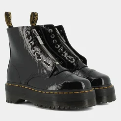 PATENT LAMPER CROC- SCARPONCINI BLACK SINCLAIR
