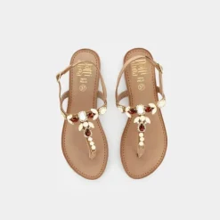 PELLE- SANDALI BEIGE SY-E23D-15