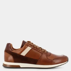 PELLE- SNEAKERS COGNAC CT-E23U-03