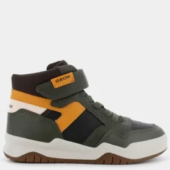 PERTH- SNEAKERS DK GREEN/OCHREYELLOW J367RF0MEFUC0966