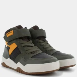 PERTH- SNEAKERS DK GREEN/OCHREYELLOW J367RF0MEFUC0966