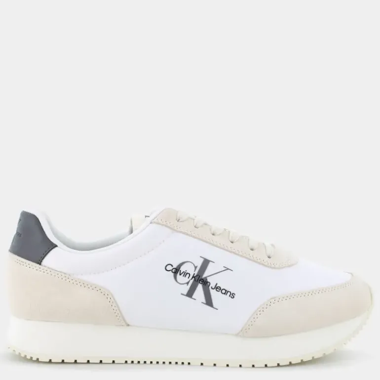 PHUKET RETRO RUNNER- SNEAKERS BRIGHT WHITE/C WHITE/CHARCOAL GREY YM0008040K6