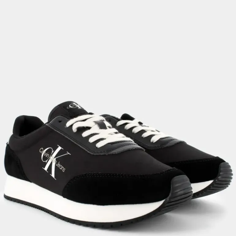 PHUKET RETRO RUNNER- SNEAKERS BLACK/EGGSHELL/WHITE YM010320GR