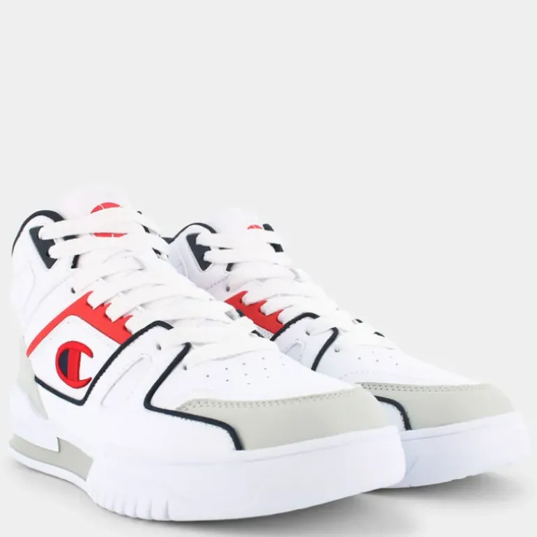 3 POINT MID- SPORTIVE WHT/NAVY/RED S22119