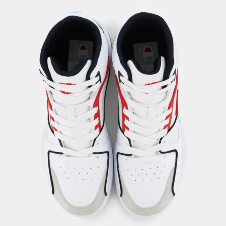 3 POINT MID- SPORTIVE WHT/NAVY/RED S22119
