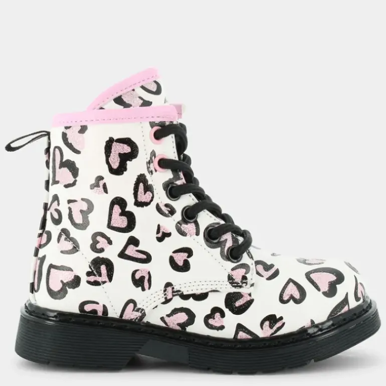 PRIMI PASSI BIANCO LEOPARDATO ROSA ES-I23B-05