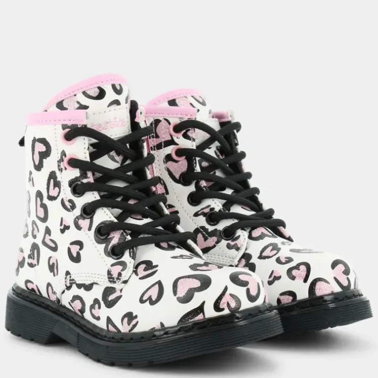 PRIMI PASSI BIANCO LEOPARDATO ROSA ES-I23B-05