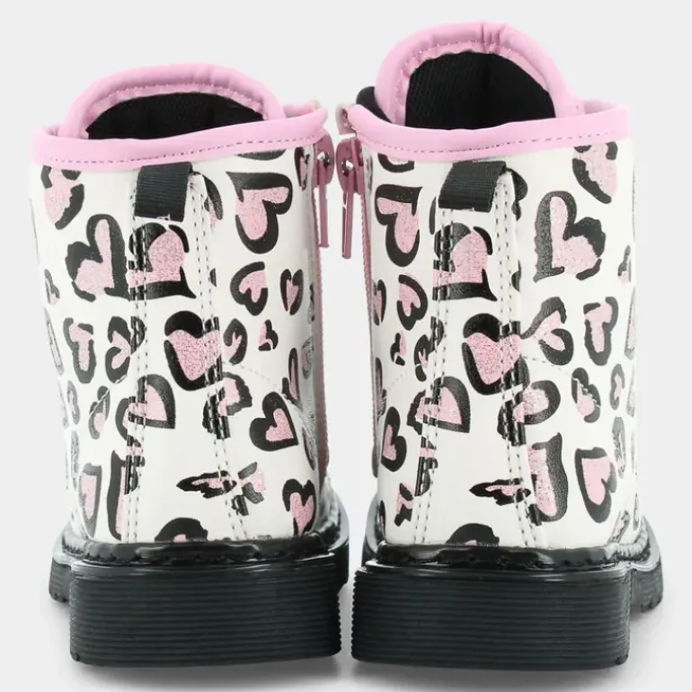 PRIMI PASSI BIANCO LEOPARDATO ROSA ES-I23B-05