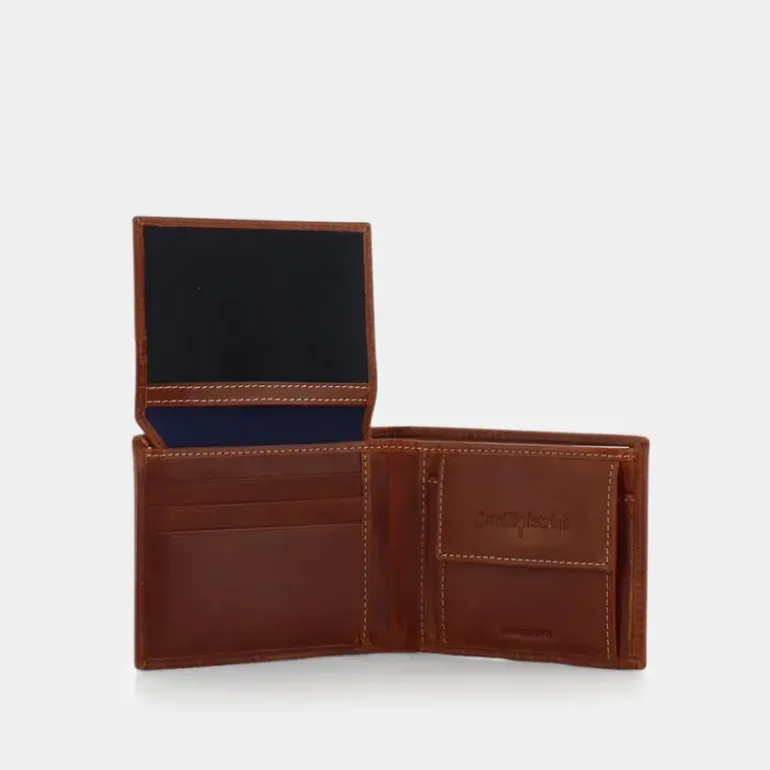 RAFAEL- PICCOLA PELLETTERIA 12 COGNAC DI-E23-01