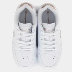 REBOUND PLATFORM GLITTER G GS- SPORTIVE WHT/ROSE GOLD S32872