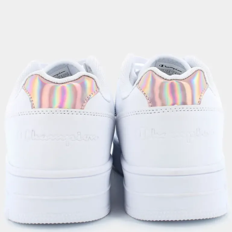 REBOUND PLATFORM GLITTER G GS- SPORTIVE WHT/ROSE GOLD S32872