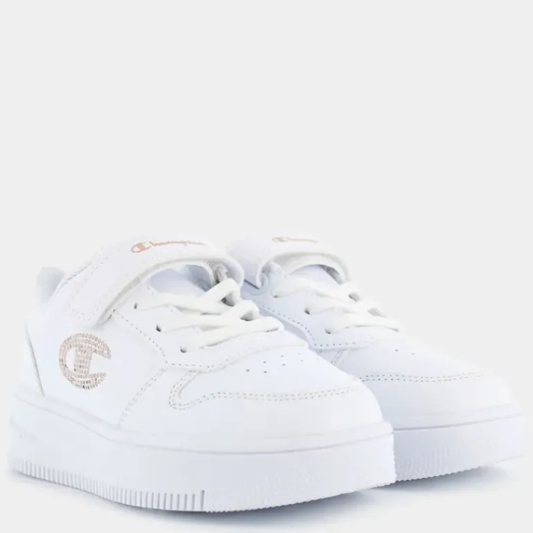REBOUND PLATFORM GLITTER G PS- SPORTIVE WHT/ROSE GOLD S32830