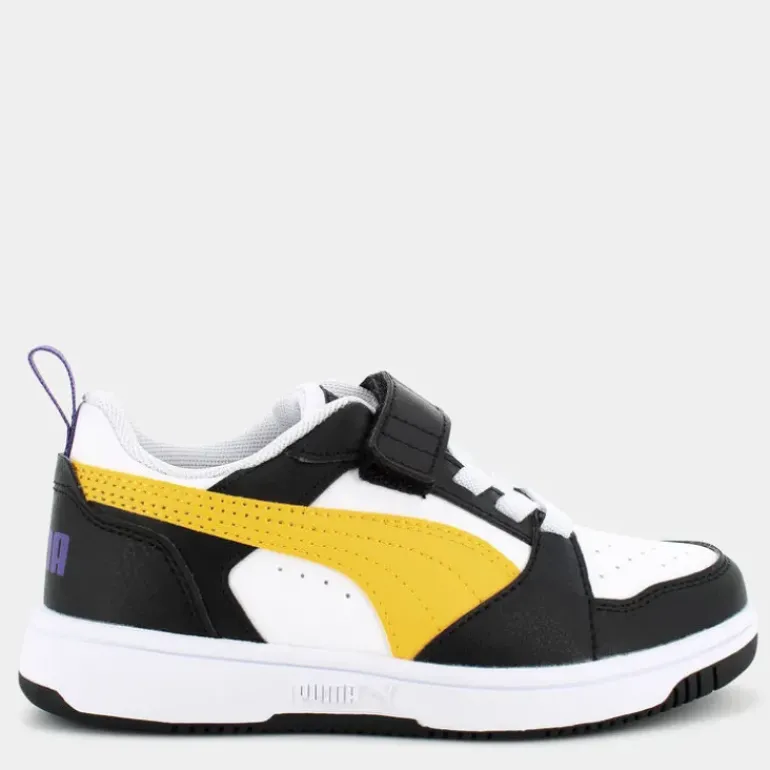 Rebound V6 Lo AC+ PS- SPORTIVE Black-Yellow Sizzle-White 397419