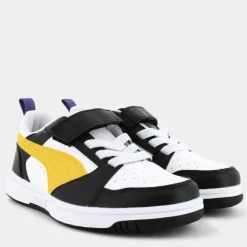 Rebound V6 Lo AC+ PS- SPORTIVE Black-Yellow Sizzle-White 397419