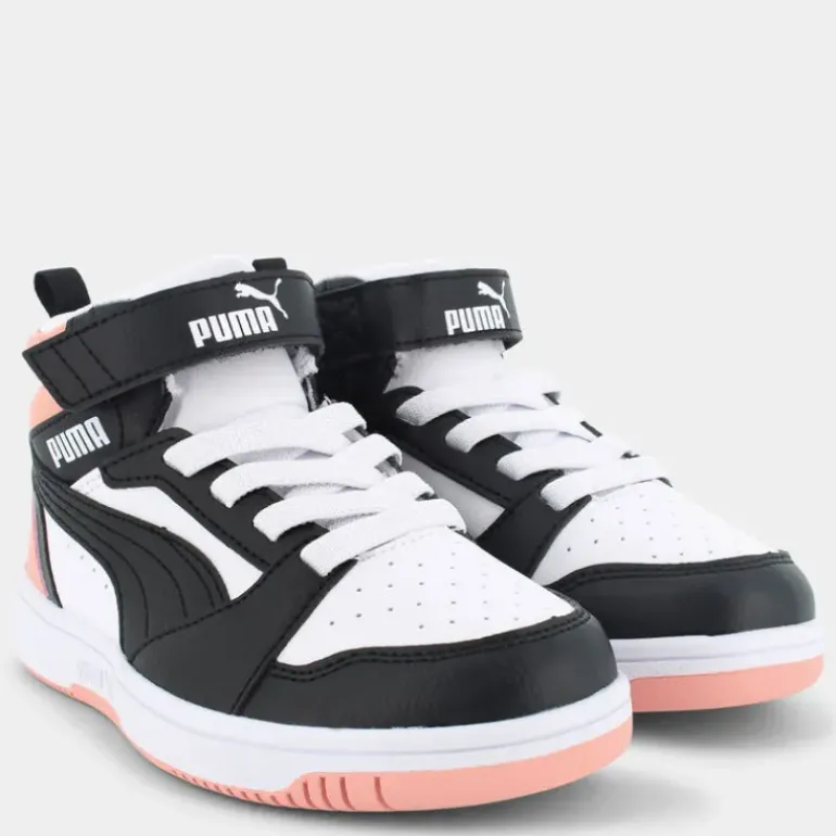 REBOUND V6 MID- SPORTIVE White/Black/Poppy Pink 393832