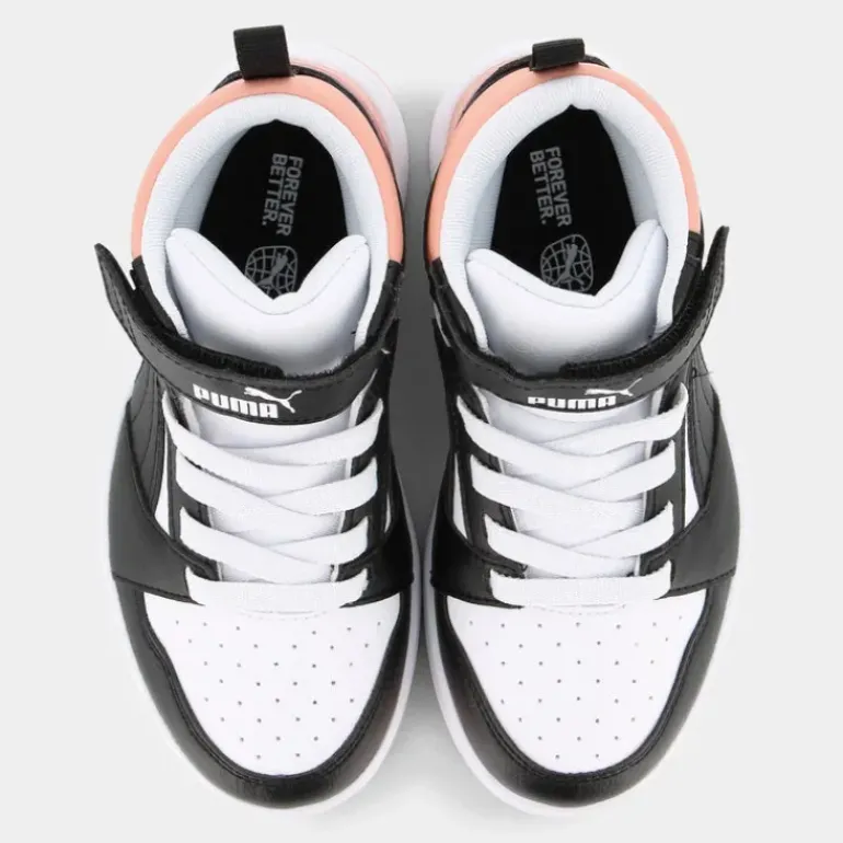 REBOUND V6 MID- SPORTIVE White/Black/Poppy Pink 393832