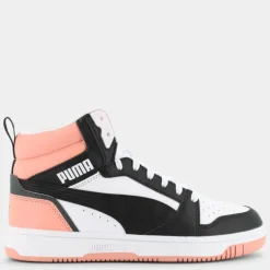 REBOUND V6 MID- SPORTIVE White/Black/Poppy Pink 393831