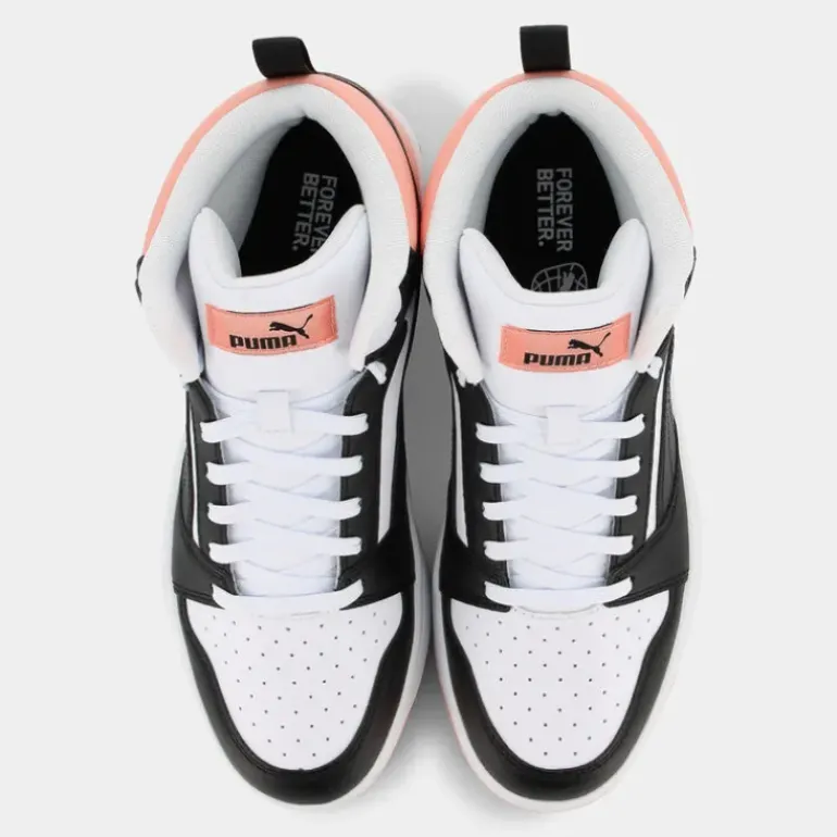 REBOUND V6 MID- SPORTIVE White/Black/Poppy Pink 393831