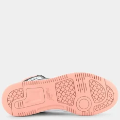 REBOUND V6 MID- SPORTIVE White/Black/Poppy Pink 393831