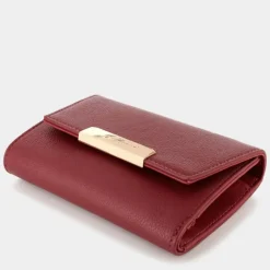 ROOMY- PICCOLA PELLETTERIA DARK RED 2619