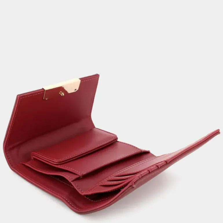 ROOMY- PICCOLA PELLETTERIA DARK RED 2619