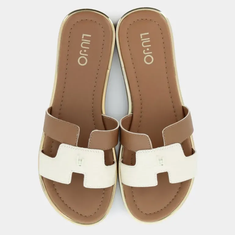 SALLY 716- SANDALI NUT-WHITE 4A4711EX247S3218