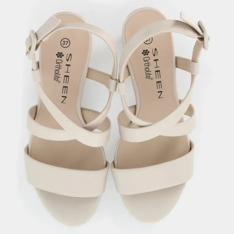 SANDALI BEIGE ME-E25D-50