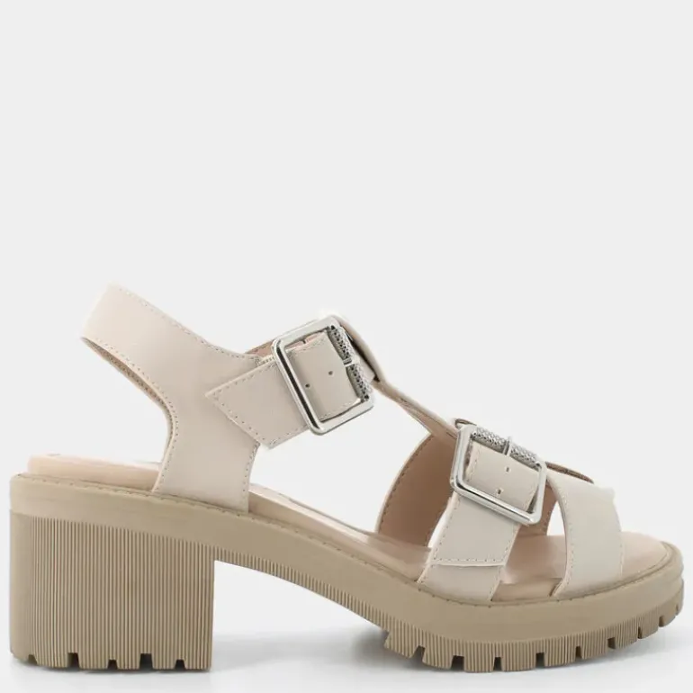 SANDALI BEIGE RE-E25D-23