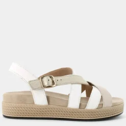 SANDALI BIANCO/ORO IM-E24D-25