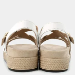 SANDALI BIANCO/ORO IM-E24D-25