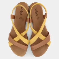 SANDALI GIALLO/BRANDY MA-E24D-03