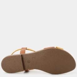 SANDALI GIALLO/BRANDY MA-E24D-03