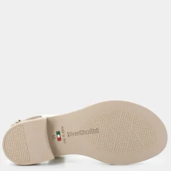 SANDALI MARRONE/PLATINO E410462D