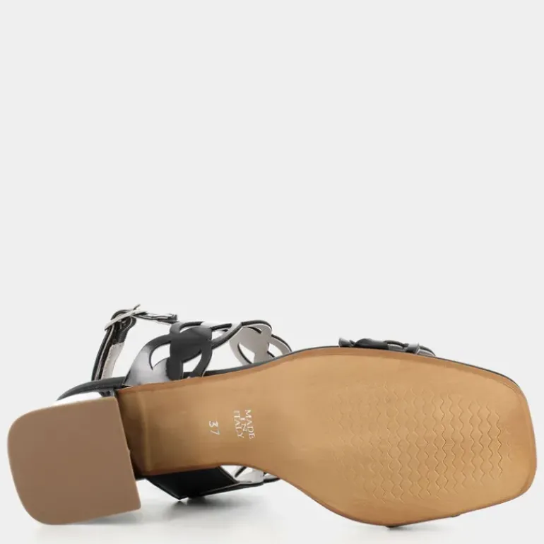 SANDALI NERO CM-E25D-06