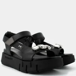 SANDALI NERO E410707D