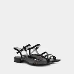 SANDALI NERO E115530D