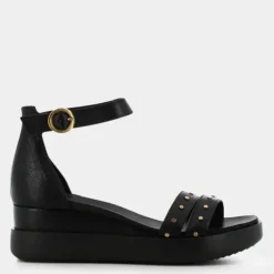 SANDALI NERO OL-E23D-06