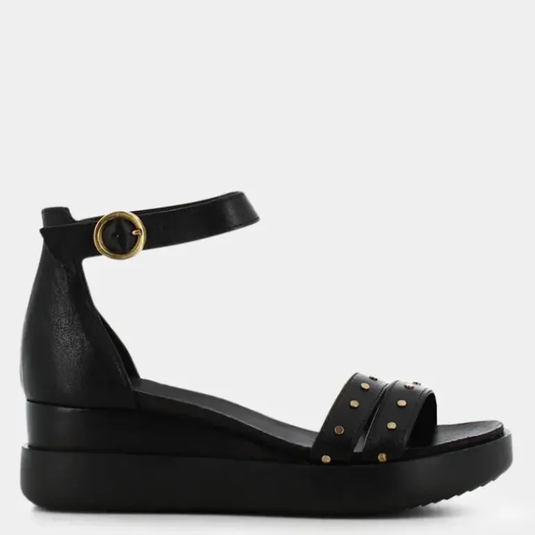 SANDALI NERO OL-E23D-06