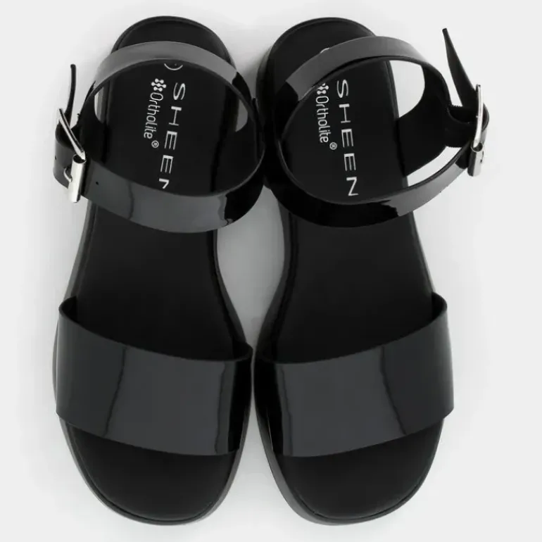 SANDALI NERO RE-E25D-15