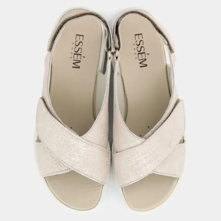 SANDALI PLATINO/BEIGE IM-E24D-16