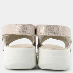 SANDALI PLATINO/BEIGE IM-E24D-16