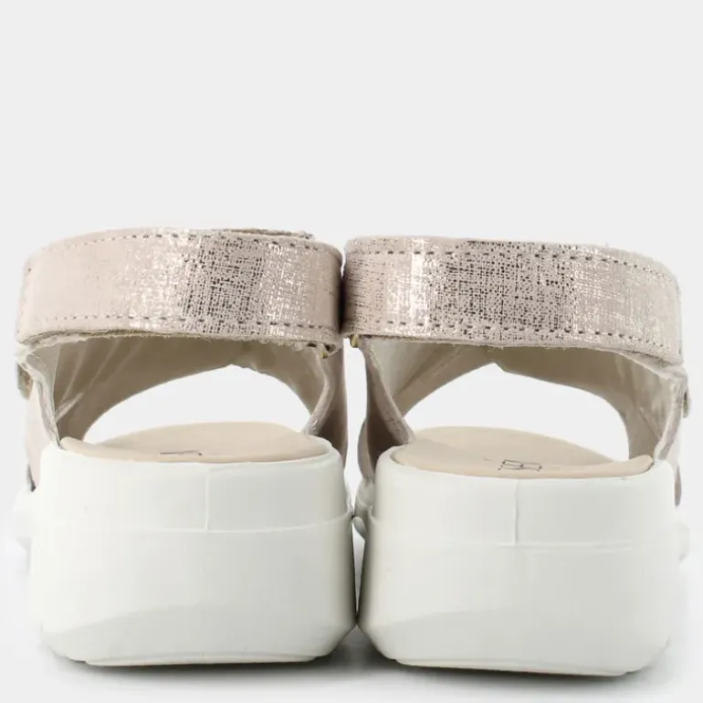 SANDALI PLATINO/BEIGE IM-E24D-16