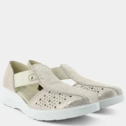 SANDALI PLATINO/BEIGE IM-E24D-02