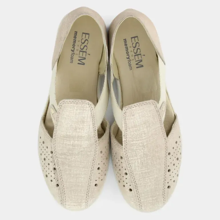 SANDALI PLATINO/BEIGE IM-E24D-02