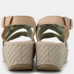 SANDALI SALVIA/BEIGE IM-E24D-19