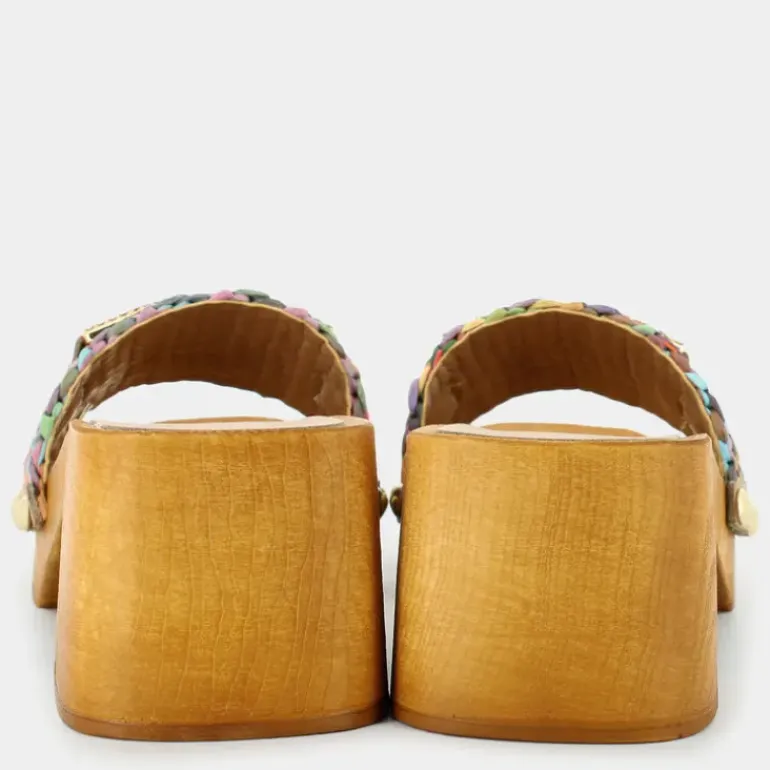 SANDALI TRECCIA MULTICOLOR SD-E24D-01