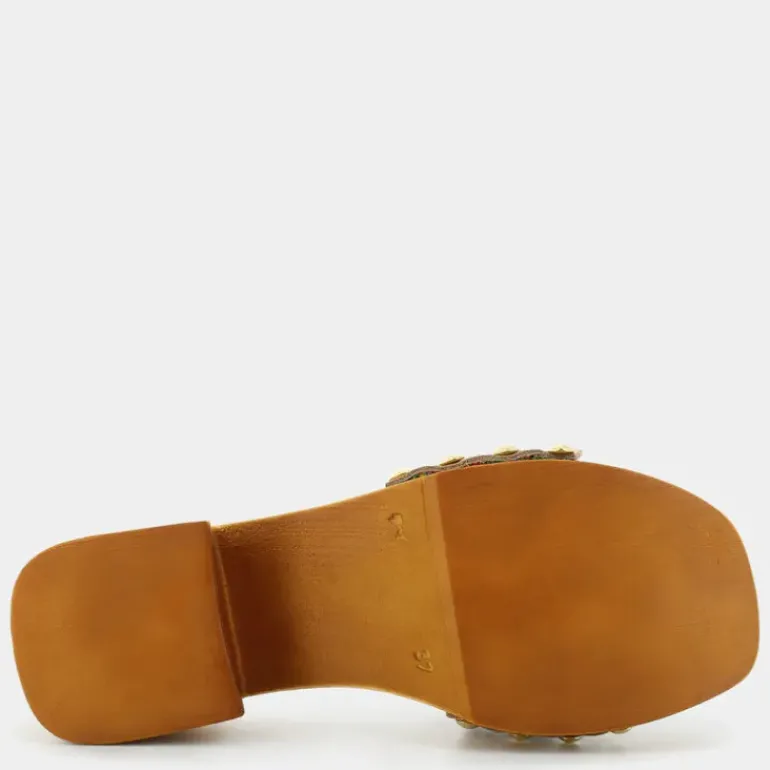 SANDALI TRECCIA MULTICOLOR SD-E24D-01