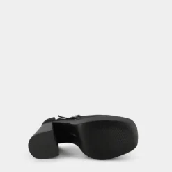 SATIN- DECOLLET&Egrave; BLACK SATIN LONDYN