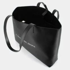 SCULPTED- BORSE 0GL BLACK METALLIC LOGO 10825-0GL